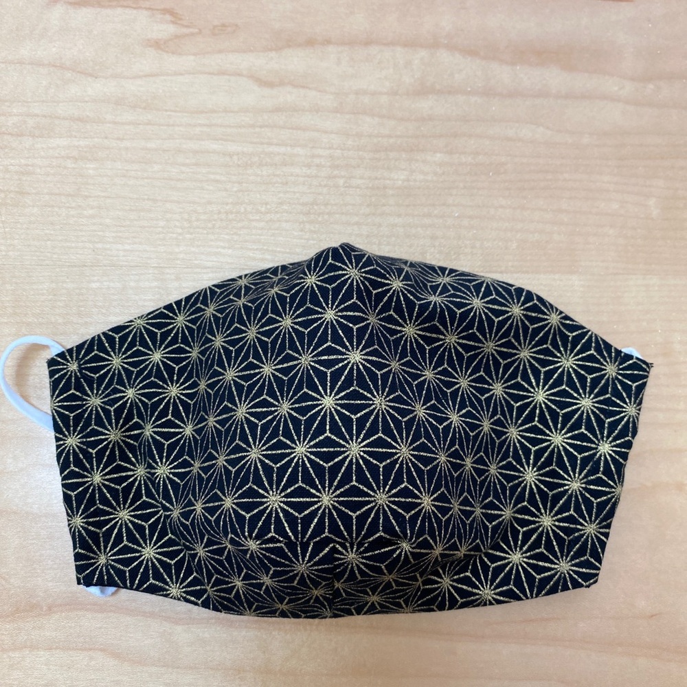 Japanese asanoha fabric reusable face mask